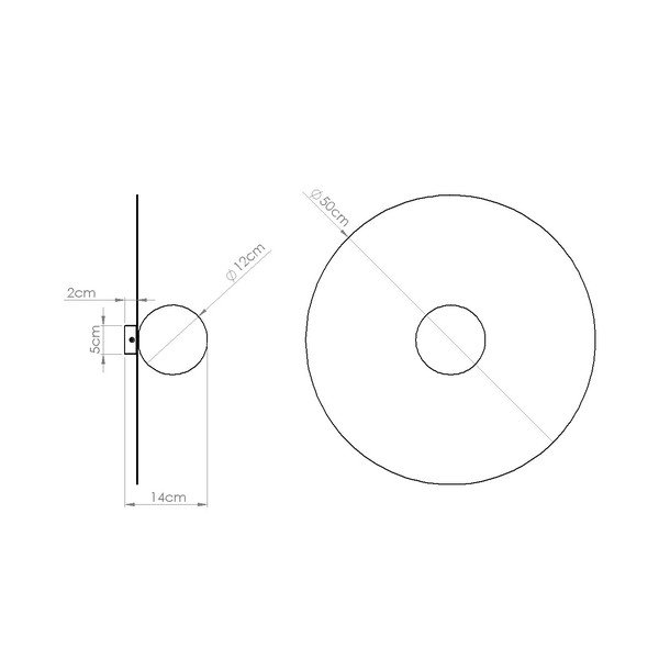 Kadulja zelena metalna zidna lampa ø 50 cm AKE – Thoro-image-4