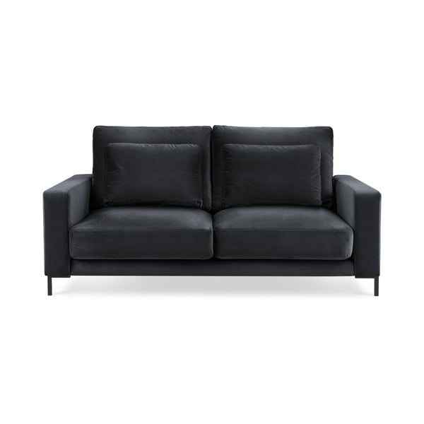 Tamno siva baršunasta sofa Interieurs 86 Seine, 158 cm