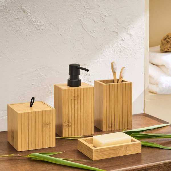 Dozator sapuna od bambusa u prirodnoj boji Hanoi – douceur d'intérieur-image-2