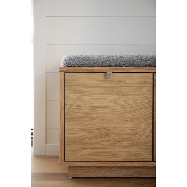 Sivi/u prirodnoj boji ormarić za cipele u dekoru hrasta s klupom Confetti – Rowico-image-4