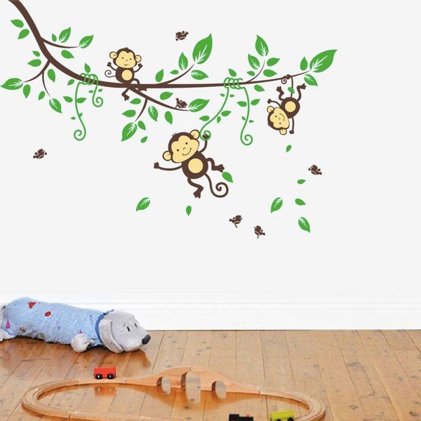 Zidna naljepnica Ambiance Monkeys on Tree-image-4