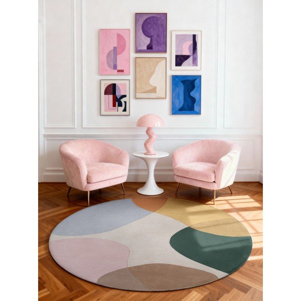 Ručno rađen vunen okrugao tepih ø 160 cm Hackney Clarissa – Ted Baker-image-1