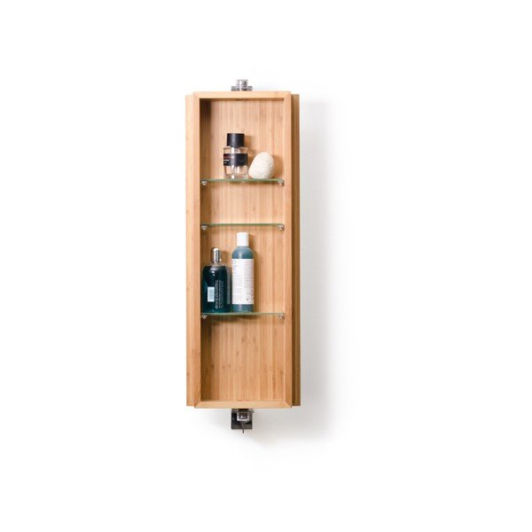 Ormarić za kupaonicu od bambusa sa zrcalom Wireworks Domain Bamboo, visina 71 cm-image-2