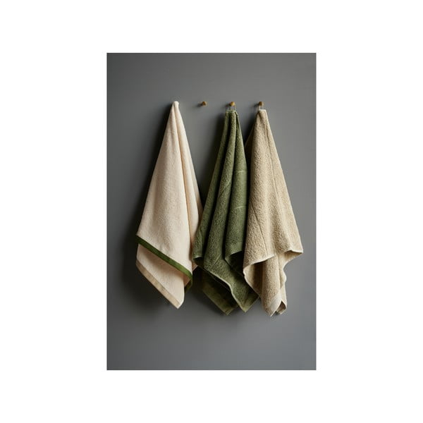 Svijetlo zeleni pamučan ručnik od frotira 50x100 cm Line – Södahl-image-1