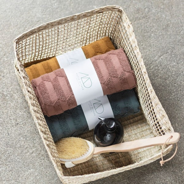 Tamno zelena kupaonska prostirka 50x80 cm Geo - Mette Ditmer Denmark-image-3