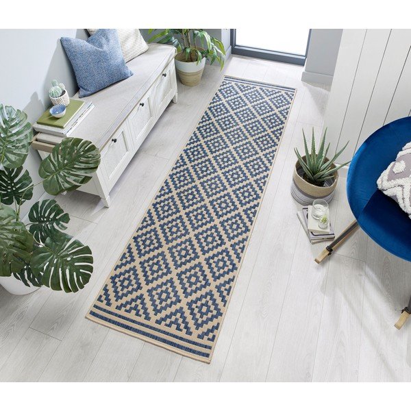 Plavo-bež vanjska staza 230x66 cm Moretti - Flair Rugs-image-1