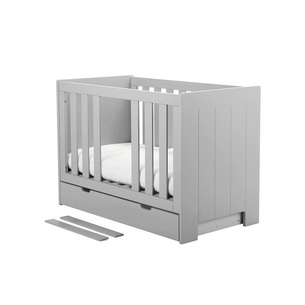 Sivi dječji krevetić Pinio Calmo, 140 x 70 cm-image-1