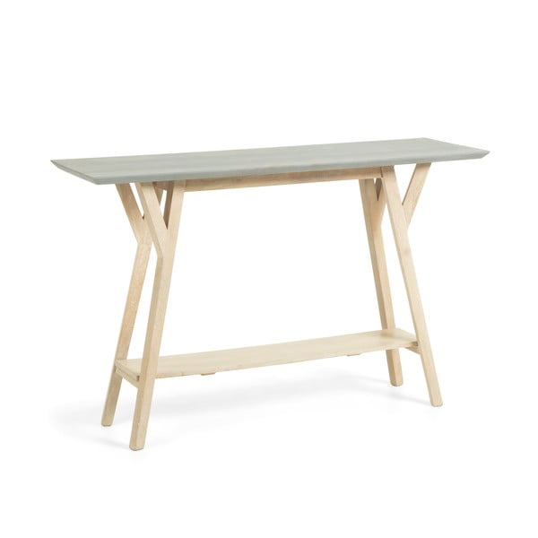 Radni stol od drveta manga i bagrema Kave Home Goldman Satya, 125 x 80 cm