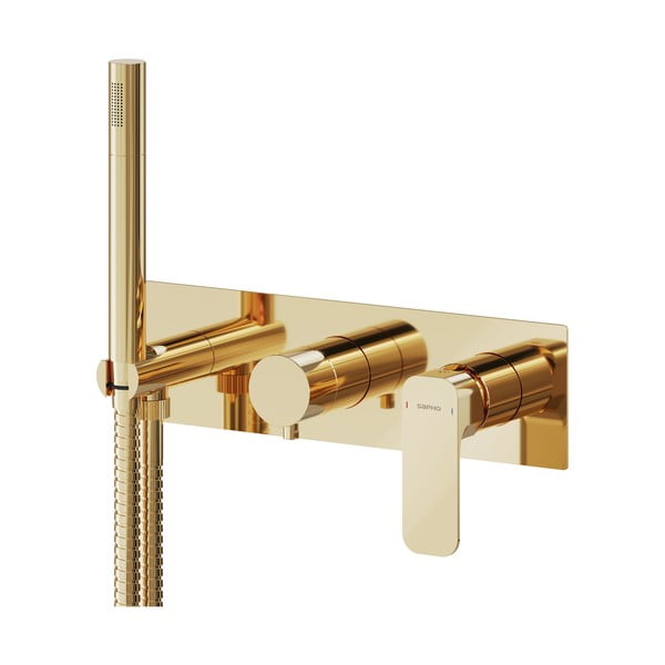 Ugrađena slavina za tuš u zlatnoj boji (s 3 izlaza) Spy – Sapho-image-1