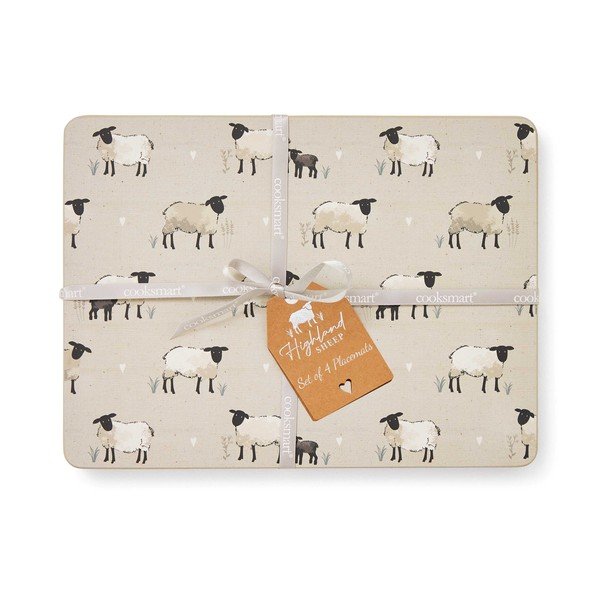 Pluteni podmetač 4 kom 21,5x29 cm Highland Sheep – Cooksmart ®-image-2