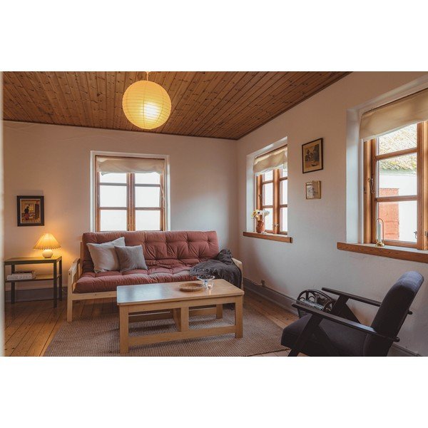 Kauč na rasklapanje 204cm Karup Design Grab Natural Clear/Clay Brown-image-1