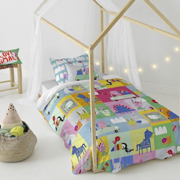 Dječija pamučna posteljina Moshi Moshi Patchwork, 140 x 200 cm-image-4