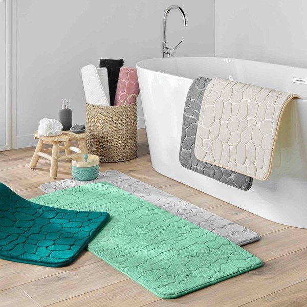 Bež tekstilna kupaonska prostirka 50x120 cm Ricochet – douceur d'intérieur-image-2