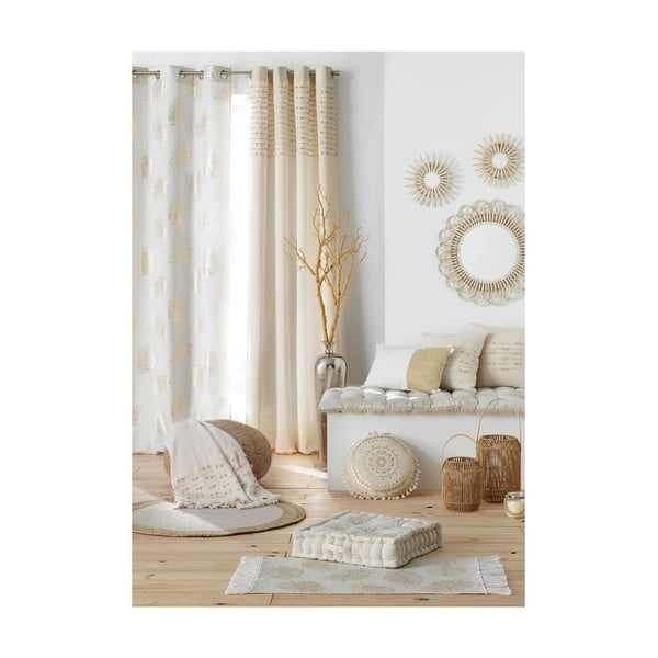 Bež pamučna zavjesa 140x240 cm Golden Sunset – douceur d'intérieur-image-3