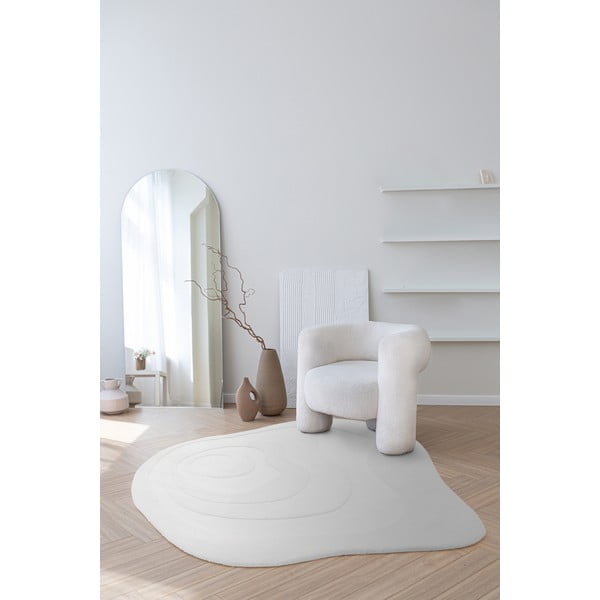 Bijeli vuneni tepih 150x150 cm Olsen – Asiatic Carpets-image-1