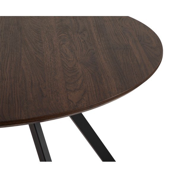 Okrugao blagovaonski stol u dekoru oraha ø 120 cm Rivo – Bonami Essentials-image-3