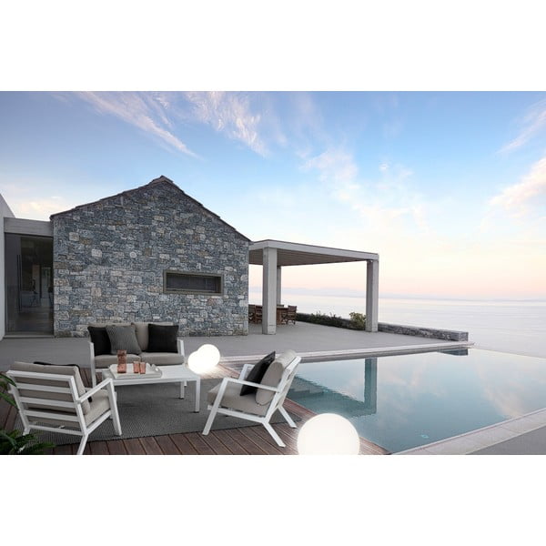 Bijela vrtna garnitura aluminijska za 4 osobe Harley   – Bizzotto-image-1