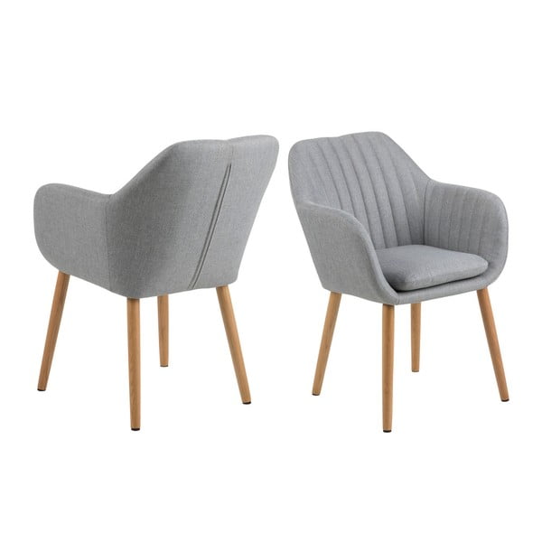 Svjetlosiva stolica za blagovaonicu Actona Emilia-image-3