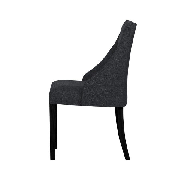 Antracit siva stolica s nogama od crne bukve Ted Lapidus Maison Absolu-image-2