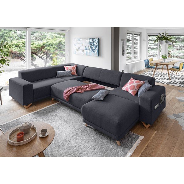 Antracitno siva sklopiva/s prostorom za odlaganje kutna garnitura (s lijevim kutom/u obliku slova "U") Classy Sophie – Miuform-image-4