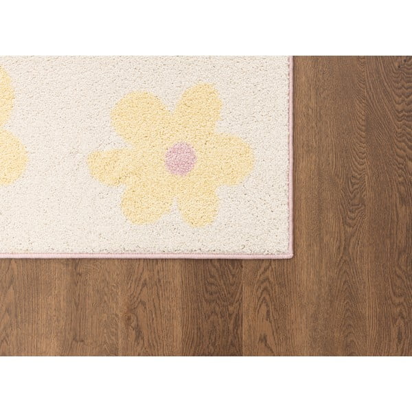 Žuti /boje slonovače dječji tepih 80x150 cm Dazzy Vanilla – FD-image-3