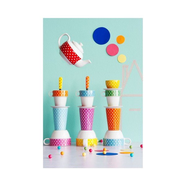Set od 6 šalica s stalkom Café Latte Mini Dots-image-2