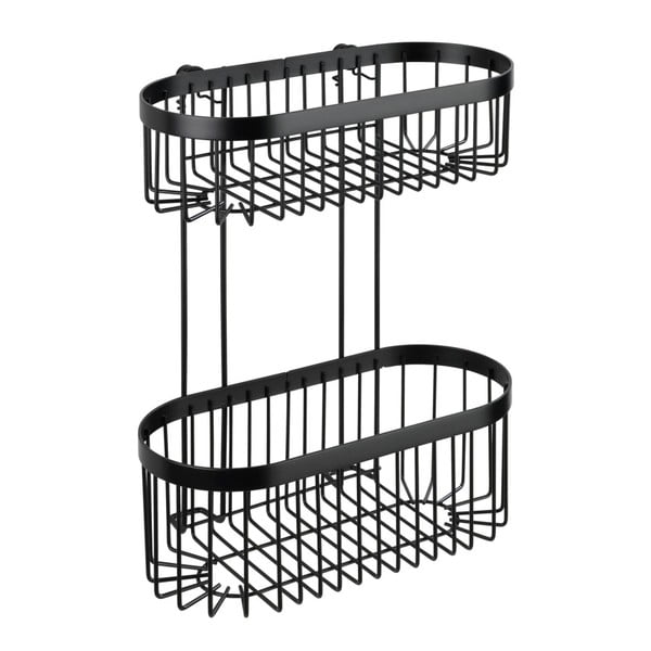 Crna zidna košara Wenko Classic Plus 2 Tier-image-2