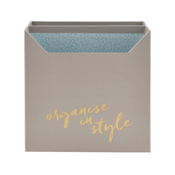 Sivi organizator za stol Busy B Filing Box