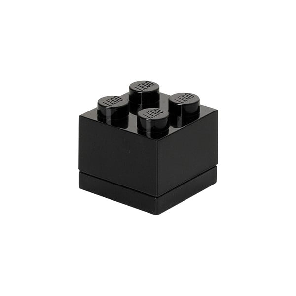 Crna LEGO® Mini kutija za pohranu, 4,6 x 4,6 cm