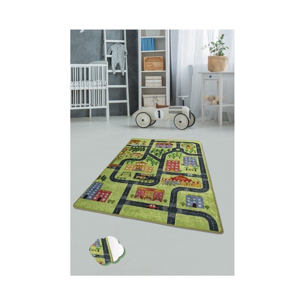 Dječji tepih Green Small Town 140 x 190 cm-image-1