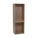 Otvoreni modularni garderobni ormar u dekoru hrasta u prirodnoj boji 60x180x45 cm Modular – Casa Selección