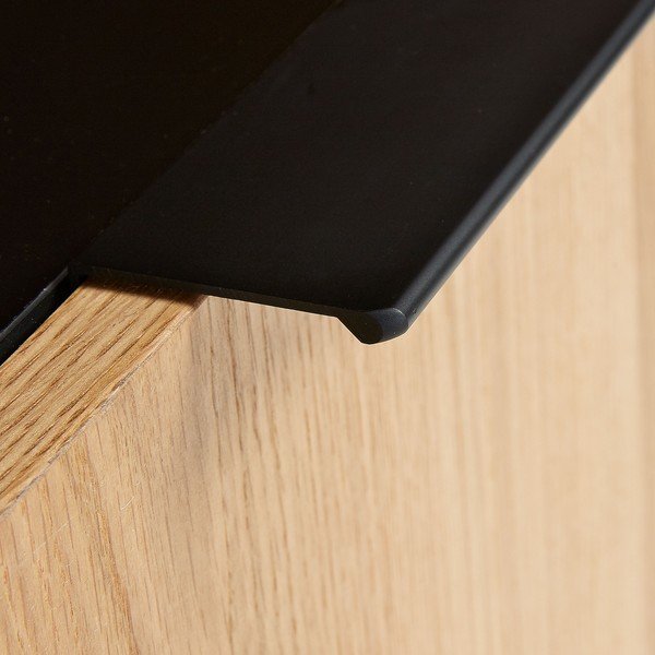 Crno-smeđa TV klupa Kave Home SAVOI, 120 x 50 cm-image-4