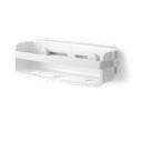 Bijela samoljepljiva kupaonska polica od reciklirane plastike Flex Adhesive – Umbra