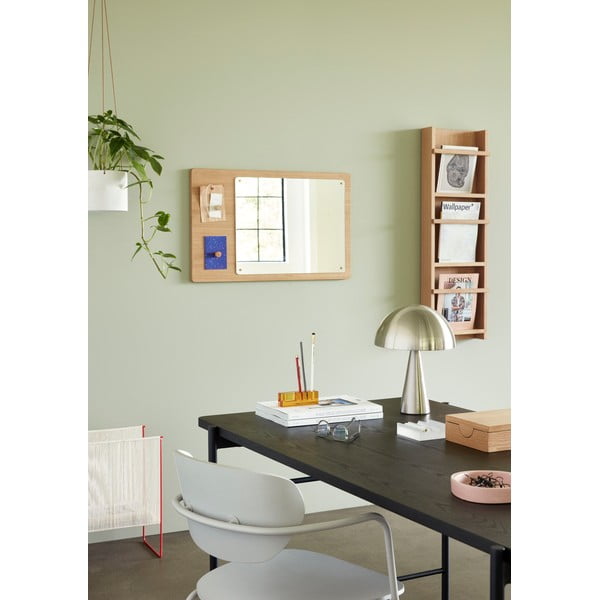 Zidno ogledalo s drvenim okvirom 80x50 cm Split - Hübsch-image-2