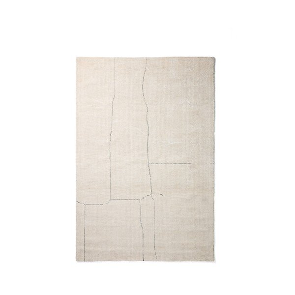Krem ručno rađen tepih od mješavine pamuka 230x160 cm Lisdan – Kave Home