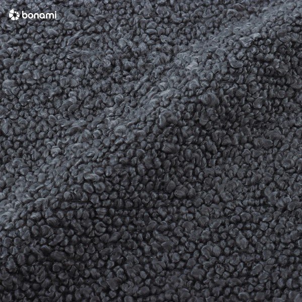 Tamno sivi tabure od bouclé tkanine Molino – Micadoni Home-image-3