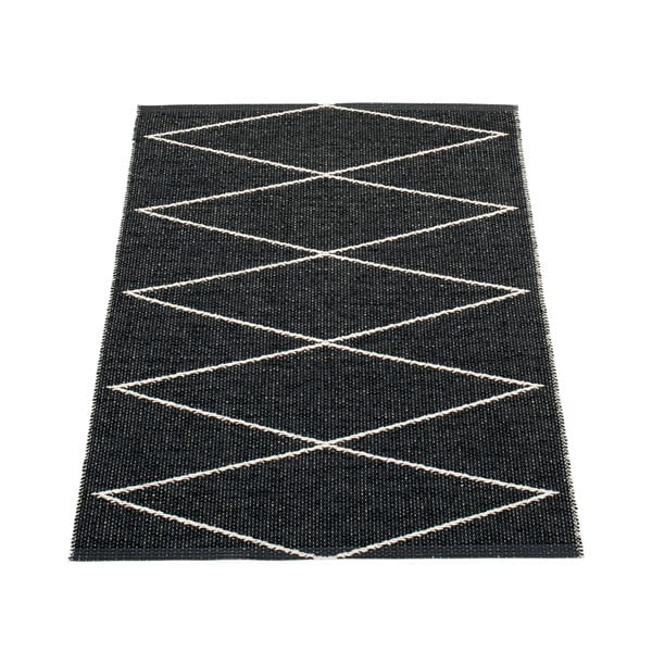 Crni unutarnji i vanjski tepih 70x100 cm Max Black – Pappelina