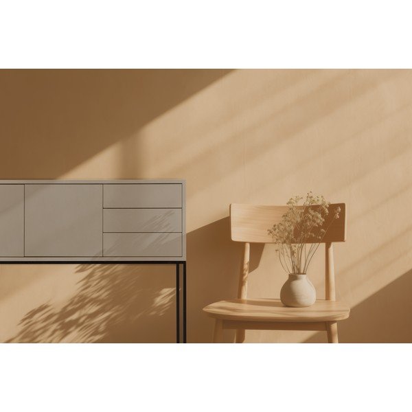 Bež niska komoda 113x88,5 cm Scott – Really Nice Things-image-4