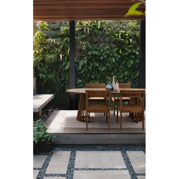 Vrtna stolica od masivnog drveta u prirodnoj boji Rodano – Bizzotto-image-1