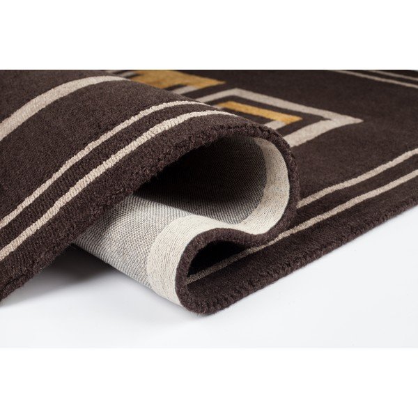 Smeđi ručno tkani tepih Flair Rugs Moderne Lifestyle, 200 x 290 cm-image-4