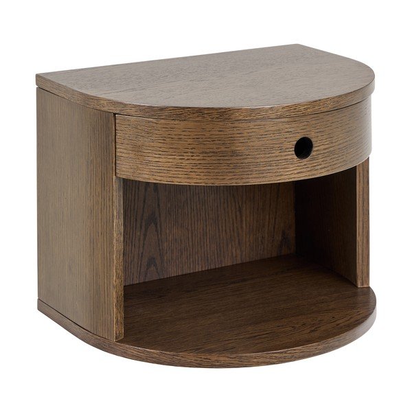 Noćni ormarić u dekoru hrasta u tamnoj prirodnoj boji Paron – Actona-image-2