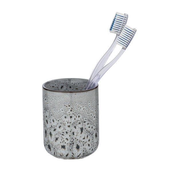 Siva keramička kupaonska čaša Wenko Oviedo-image-2