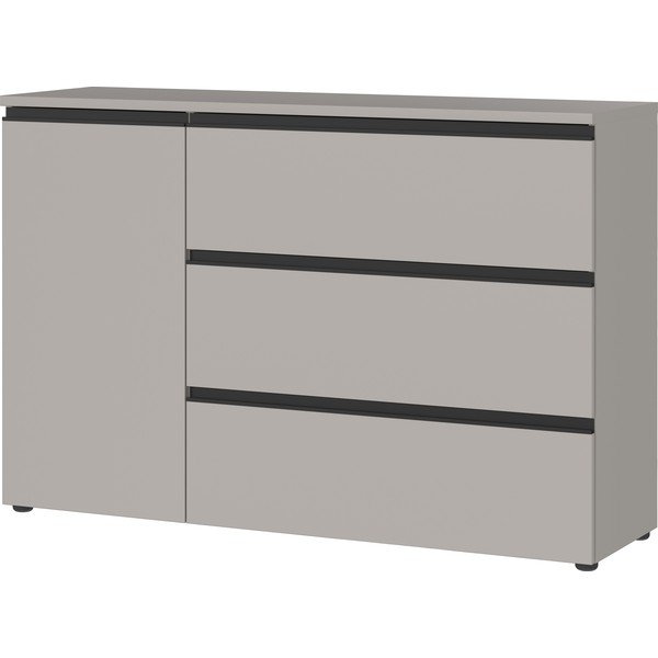 Siva niska komoda 135x91 cm Bastia – Germania-image-1
