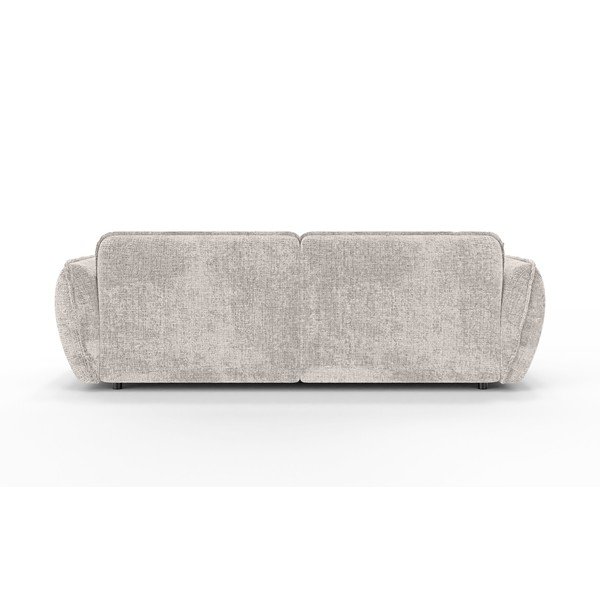 Bež kutna garnitura od šenila (s lijevim kutom/s ležaljkom) Nelia – Ropez-image-4