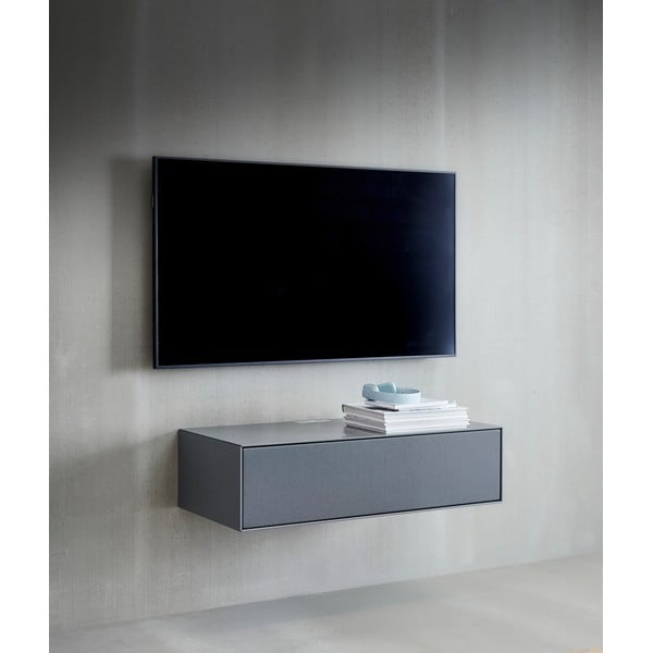 Sivi TV stol 91x24 cm Edge by Hammel - Hammel Furniture-image-1