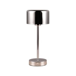 LED stolna lampa s mogućnosti zatamnjivanja u sjajno srebrnoj boji (visina 30 cm) Jeff – Trio