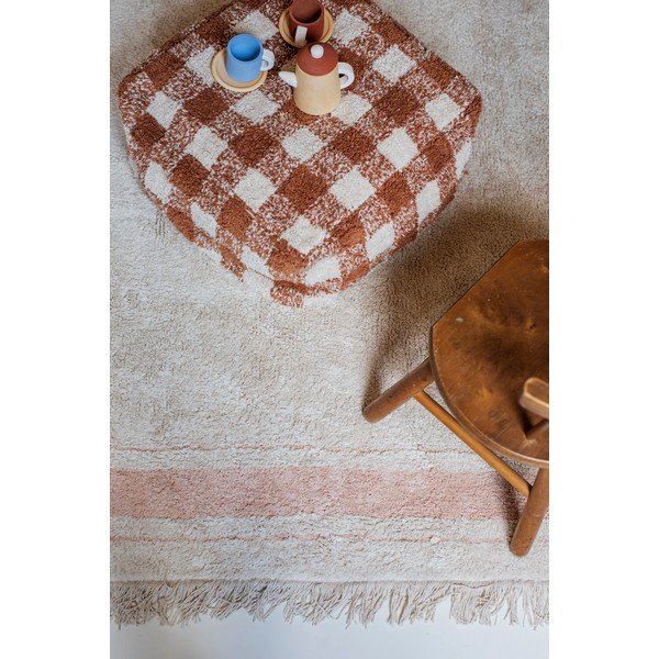 Ružičasti/krem periv/ručno rađen pamučan tepih 90x130 cm Gastro Rose – Lorena Canals-image-3