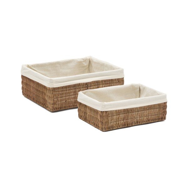 Košare u setu 2 kom od ratana 28x20x10 cm Indali – Kave Home