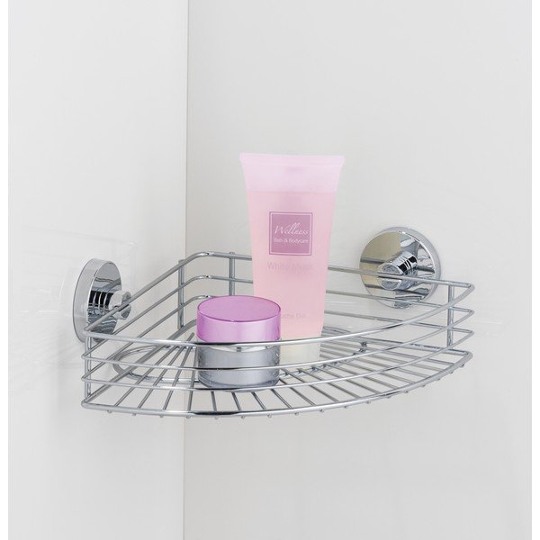 Samoljepljiv set pribora za kupaonicu u sjajno srebrnoj boji Bari – Wenko-image-1