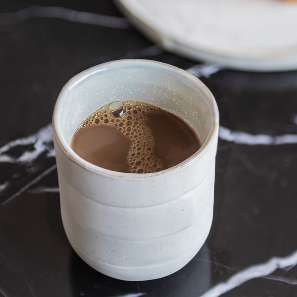 Bijele kamene šalice u setu 2 kom 0.3 l Sand Grain – Mette Ditmer Denmark-image-2